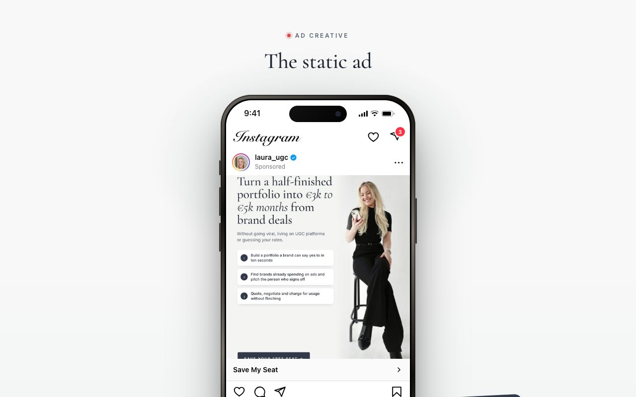 Static ad preview
